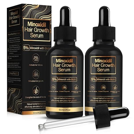 Minoxidil hair growth serum product