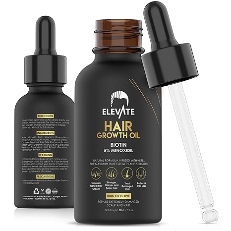 Elevate hair growth oil product